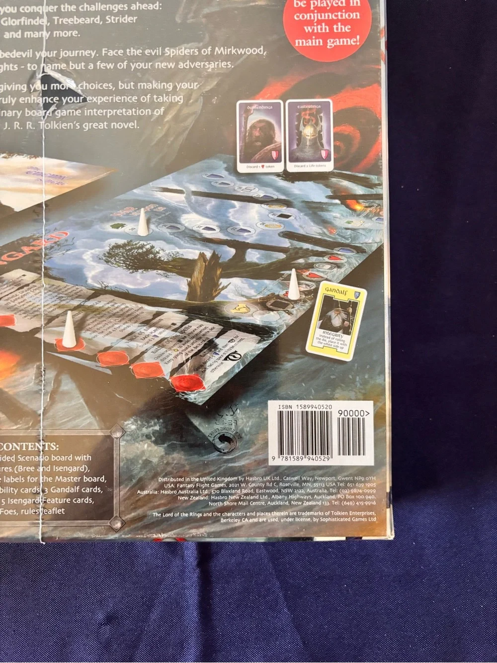 Lord of the Rings Friends & Foes Expansion Board Game 2001 Germany LOTR Sealed